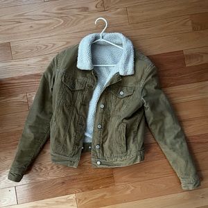 Brandy Melville Corduroy Cropped Jacket